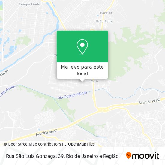 Rua São Luiz Gonzaga, 39 mapa