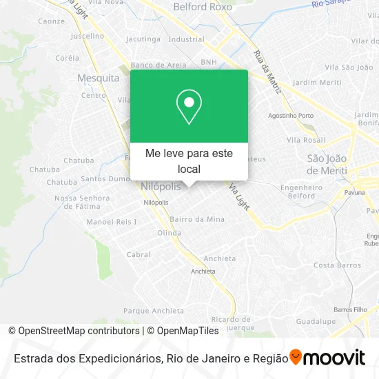 Estrada dos Expedicionários mapa