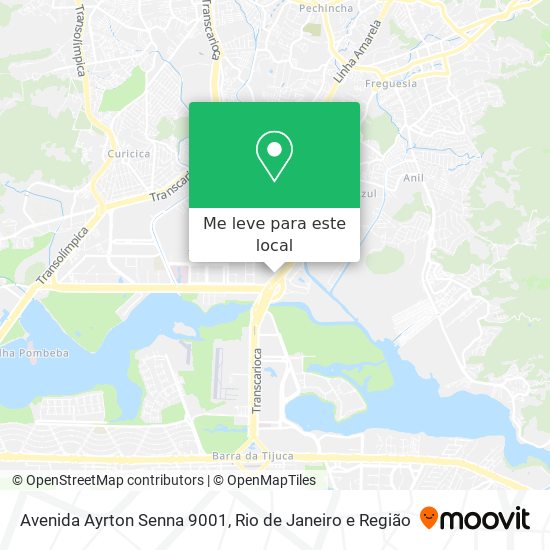 Avenida Ayrton Senna 9001 mapa