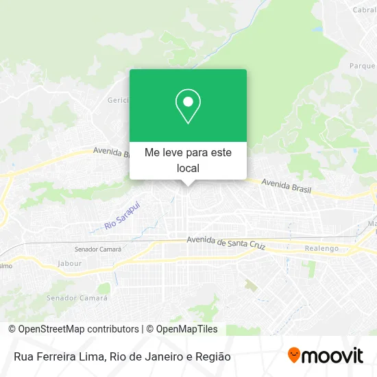 Rua Ferreira Lima mapa