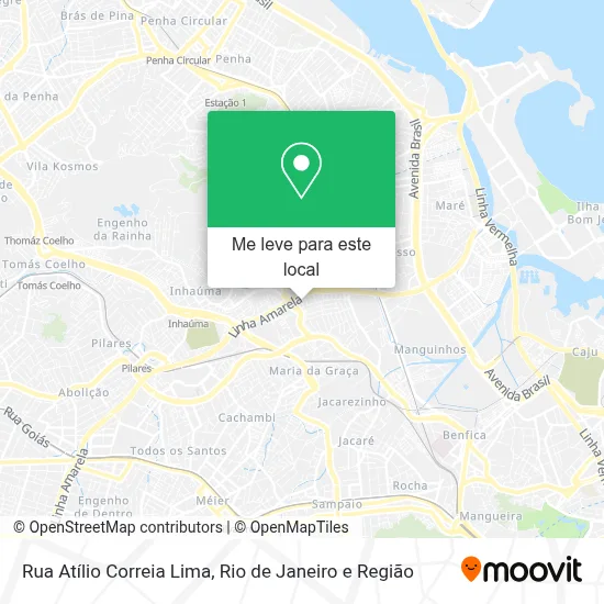 Rua Atílio Correia Lima mapa