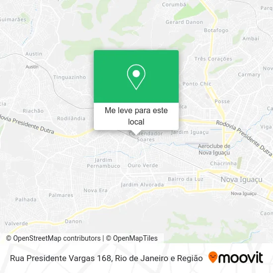 Rua Presidente Vargas 168 mapa