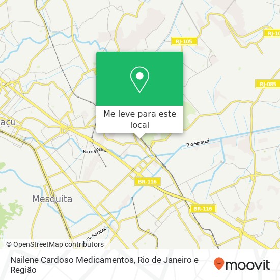 Nailene Cardoso Medicamentos mapa