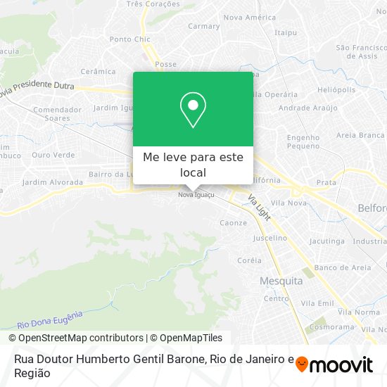 Rua Doutor Humberto Gentil Barone mapa