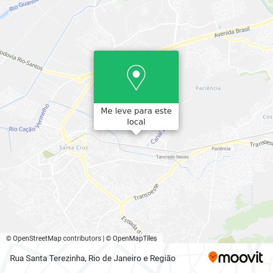 Rua Santa Terezinha mapa