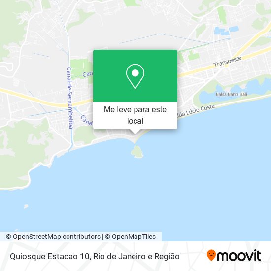 Quiosque Estacao 10 mapa