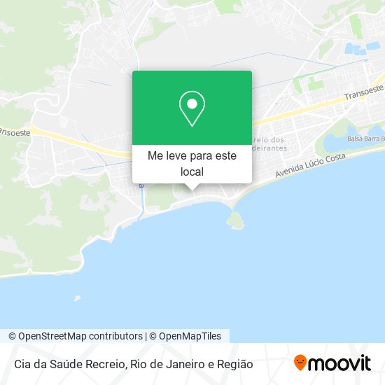 Cia da Saúde Recreio mapa