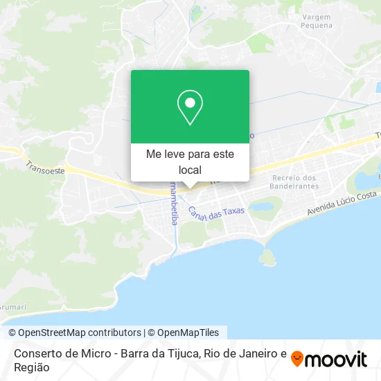 Conserto de Micro - Barra da Tijuca mapa