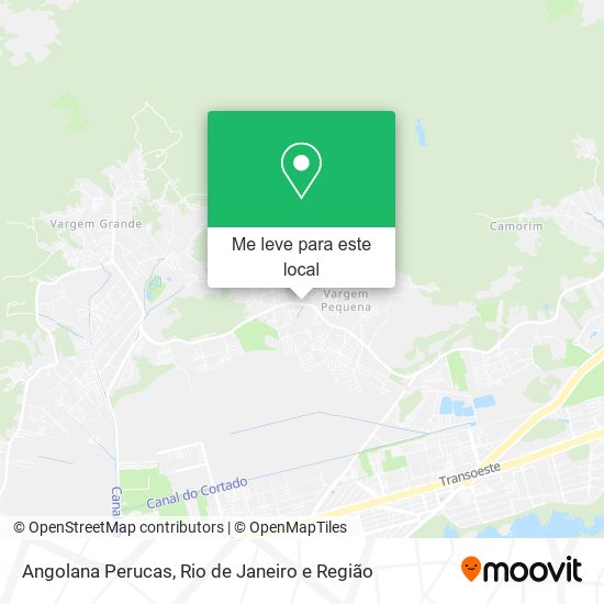 Angolana Perucas mapa