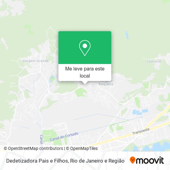 Dedetizadora Pais e Filhos mapa