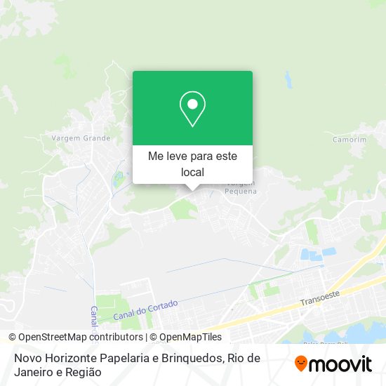 Novo Horizonte Papelaria e Brinquedos mapa