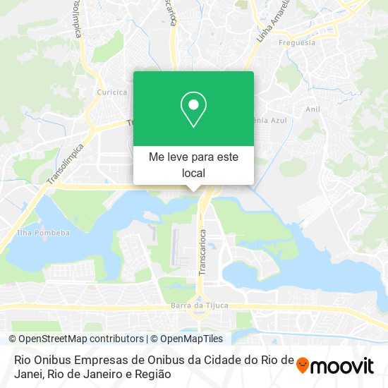 Rio Onibus Empresas de Onibus da Cidade do Rio de Janei mapa