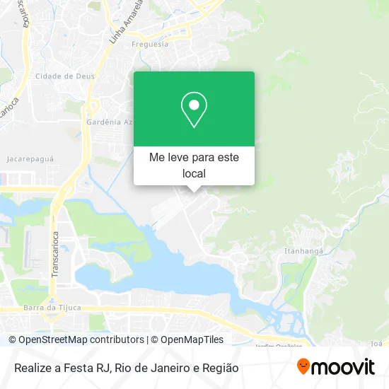Realize a Festa RJ mapa