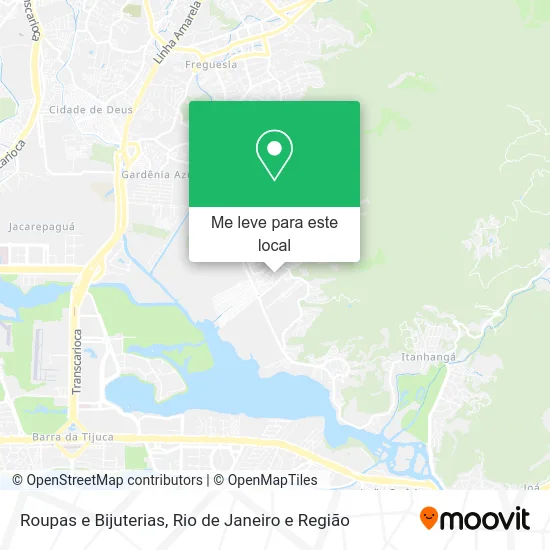 Roupas e Bijuterias mapa