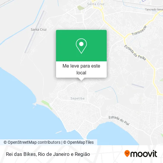 Rei das Bikes mapa