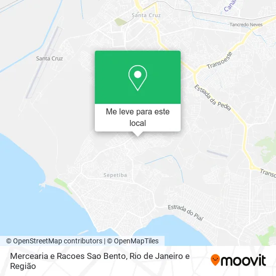 Mercearia e Racoes Sao Bento mapa