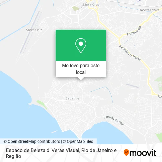 Espaco de Beleza d' Veras Visual mapa