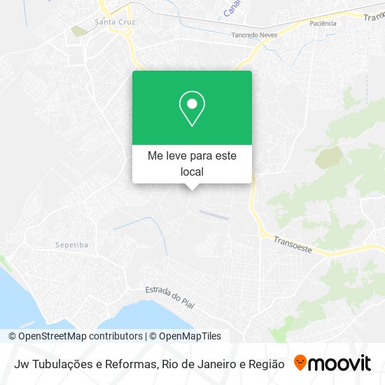 Jw Tubulações e Reformas mapa