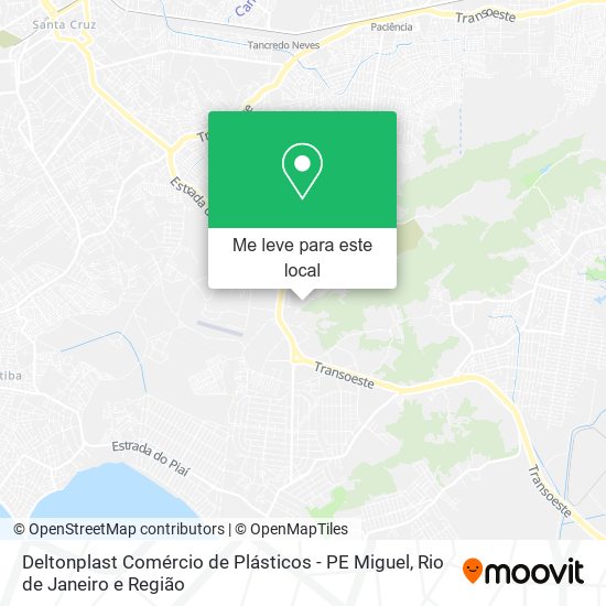 Deltonplast Comércio de Plásticos - PE Miguel mapa