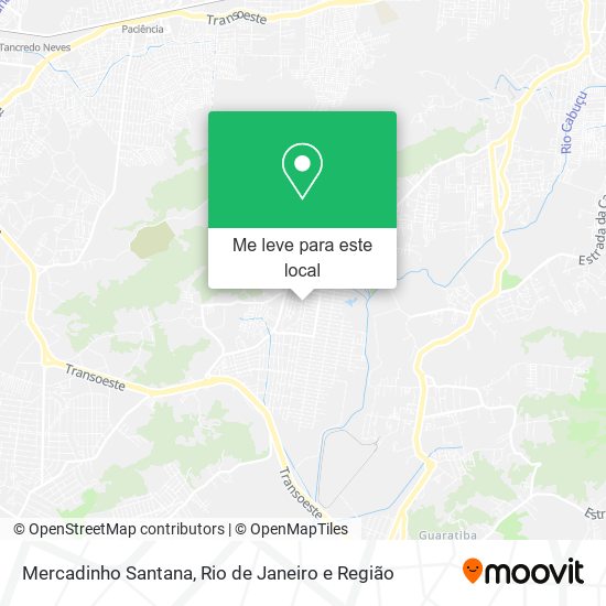 Mercadinho Santana mapa