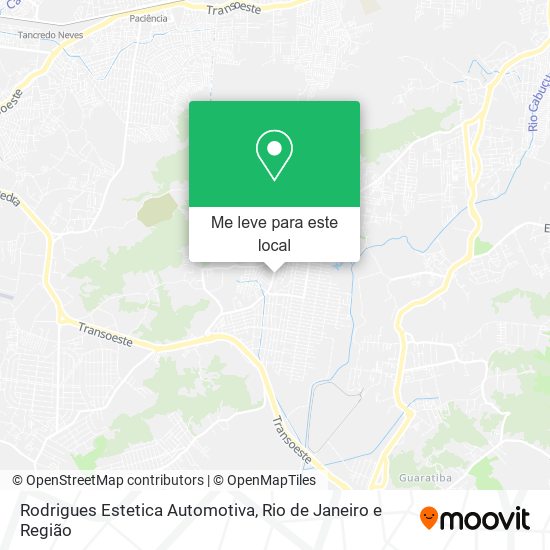 Rodrigues Estetica Automotiva mapa