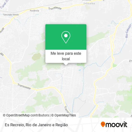 Es Recreio mapa