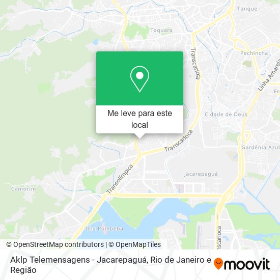Aklp Telemensagens - Jacarepaguá mapa