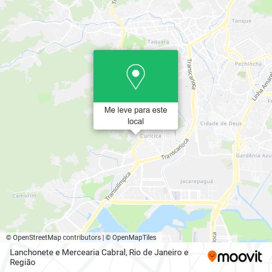 Lanchonete e Mercearia Cabral mapa