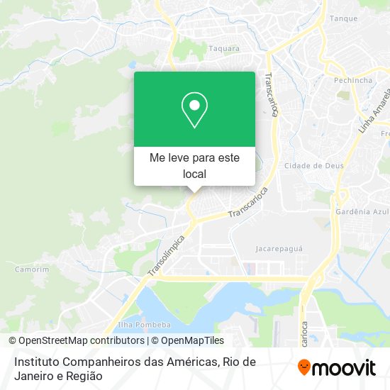 Instituto Companheiros das Américas mapa