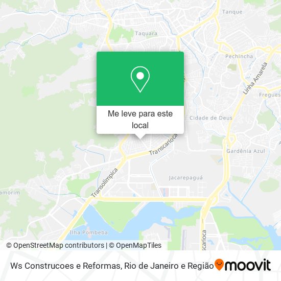Ws Construcoes e Reformas mapa