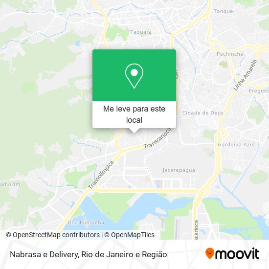 Nabrasa e Delivery mapa