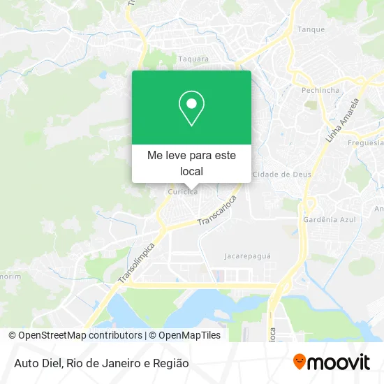Auto Diel mapa