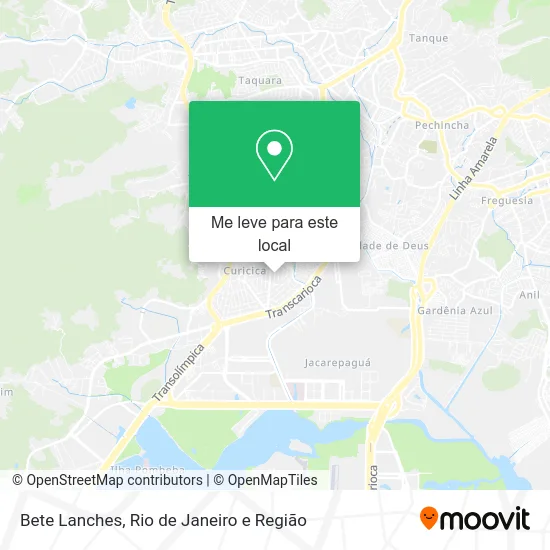 Bete Lanches mapa