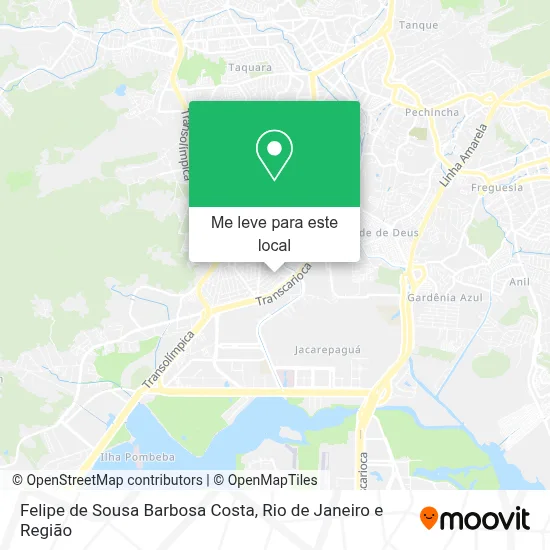 Felipe de Sousa Barbosa Costa mapa