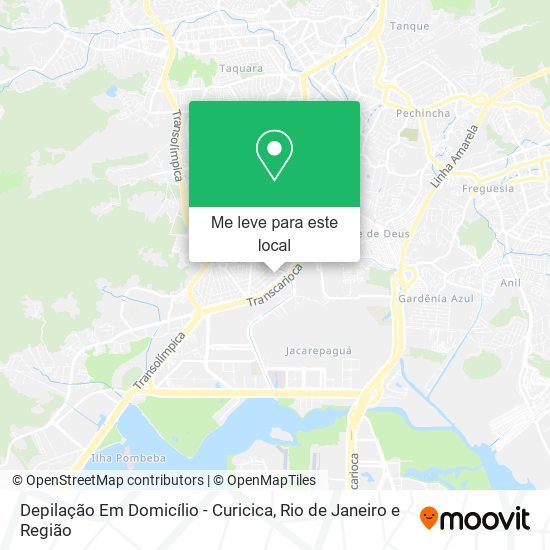 Depilação Em Domicílio - Curicica mapa
