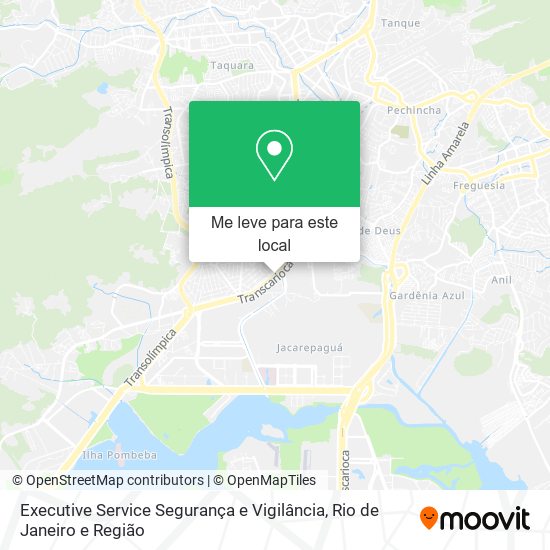 Executive Service Segurança e Vigilância mapa