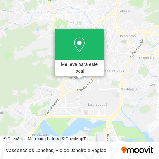 Vasconcelos Lanches mapa