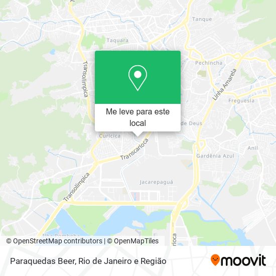 Paraquedas Beer mapa