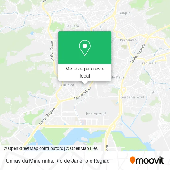 Unhas da Mineirinha mapa
