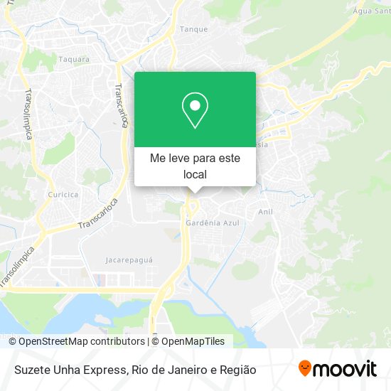 Suzete Unha Express mapa