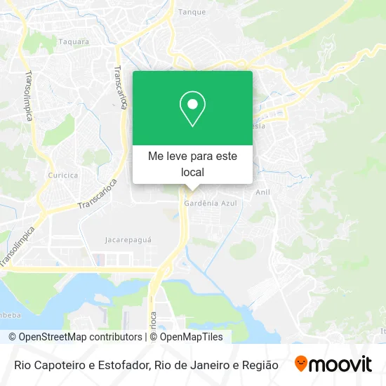 Rio Capoteiro e Estofador mapa