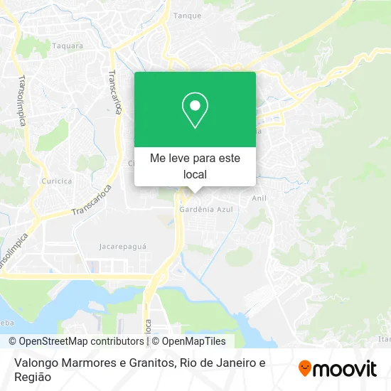 Valongo Marmores e Granitos mapa
