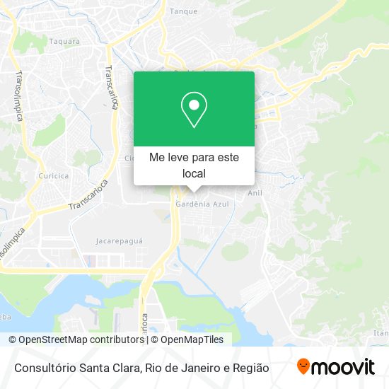 Consultório Santa Clara mapa