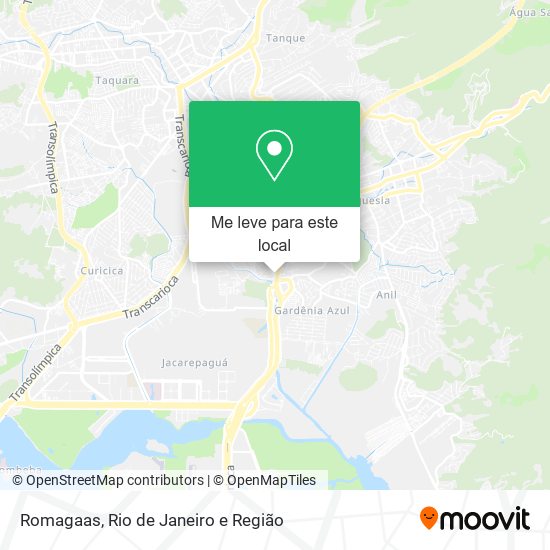 Romagaas mapa