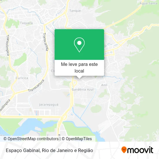Espaço Gabinal mapa