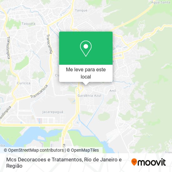 Mcs Decoracoes e Tratamentos mapa
