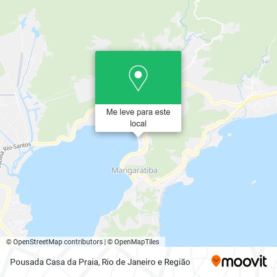 Pousada Casa da Praia mapa