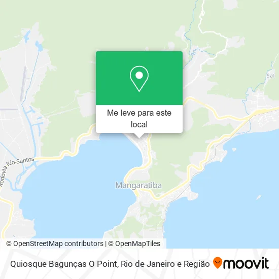 Quiosque Bagunças O Point mapa