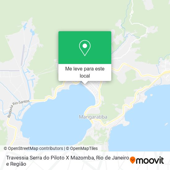 Travessia Serra do Piloto X Mazomba mapa