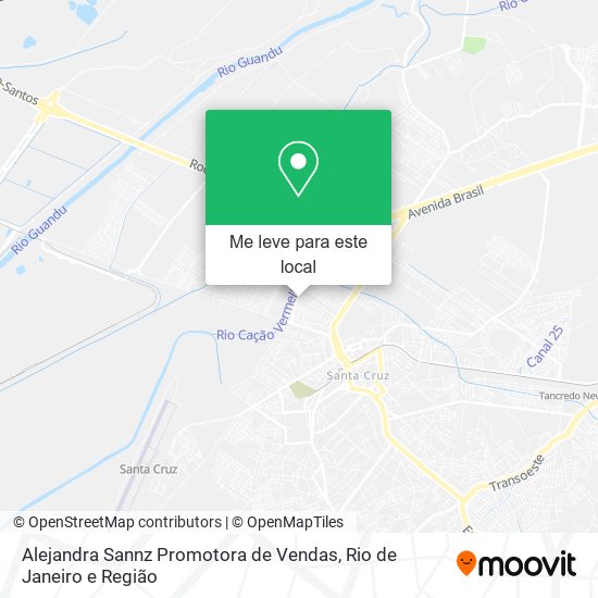 Alejandra Sannz Promotora de Vendas mapa